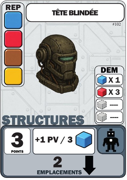 Carte Structure avancée : Tête blindée